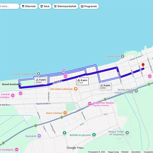 Strand fesztivál térkép